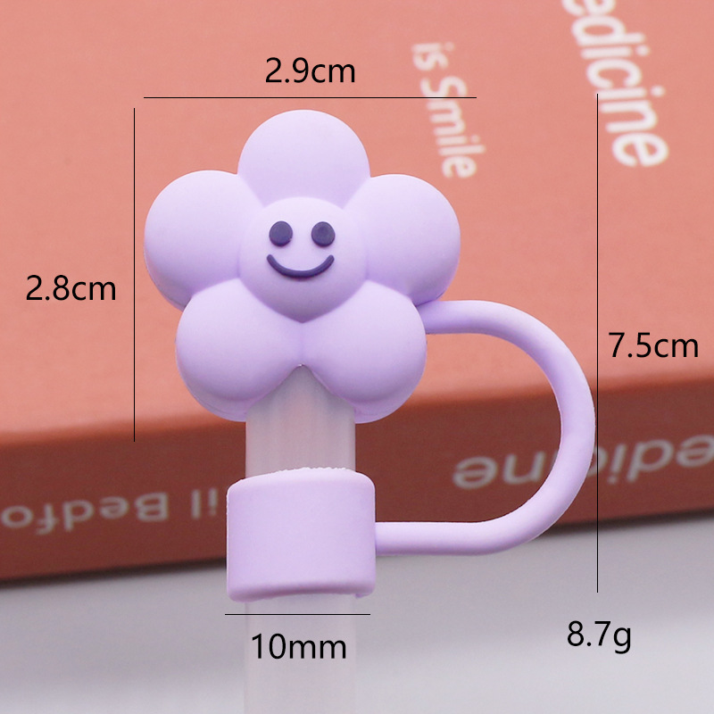 Flor púrpura sonriente 10mm