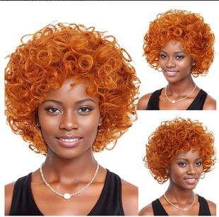 In-Stock Cross-Border Supply Halloween Party Performance Wig Mrs. Roper Full Headpiece