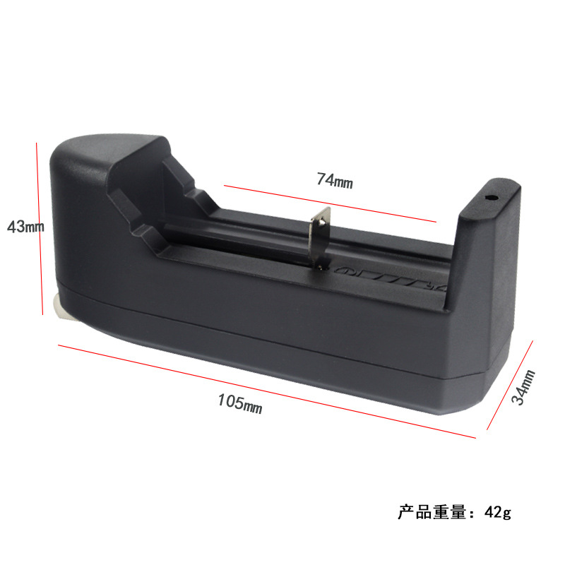 Rumen 18650 cargador de litio de una sola ranura cargador de fábrica al por mayor 26650 cargador de asiento de batería 14500