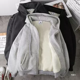 卫衣男2025早春新款秋冬季小众连帽设计高级感加绒加厚男女装外套