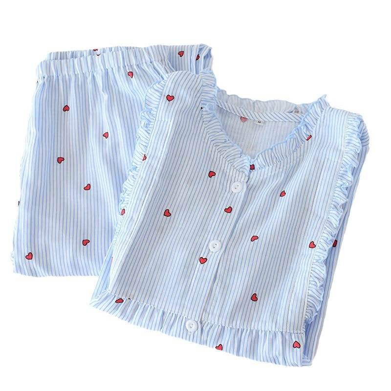 Ав autumn gauze thin pijama, long-sleeve, invisible trousers for breastfeeding