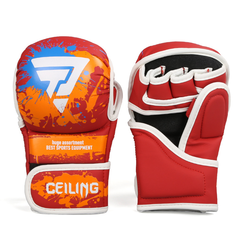 Ceiling nuevos guantes de lucha MMA Sanda serie UFC con medio dedo, guantes de lucha, equipo de lucha