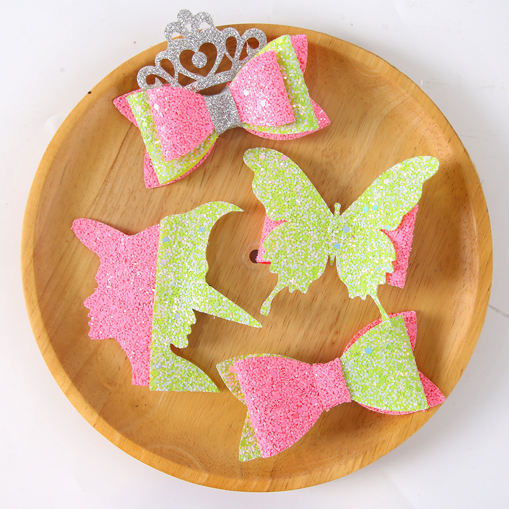 Malos brujos mágicos brocas de pelo rosa verde arco borde brocas de cabeza WICHED tema decoración de fiesta de cumpleaños brocas de boca de pato