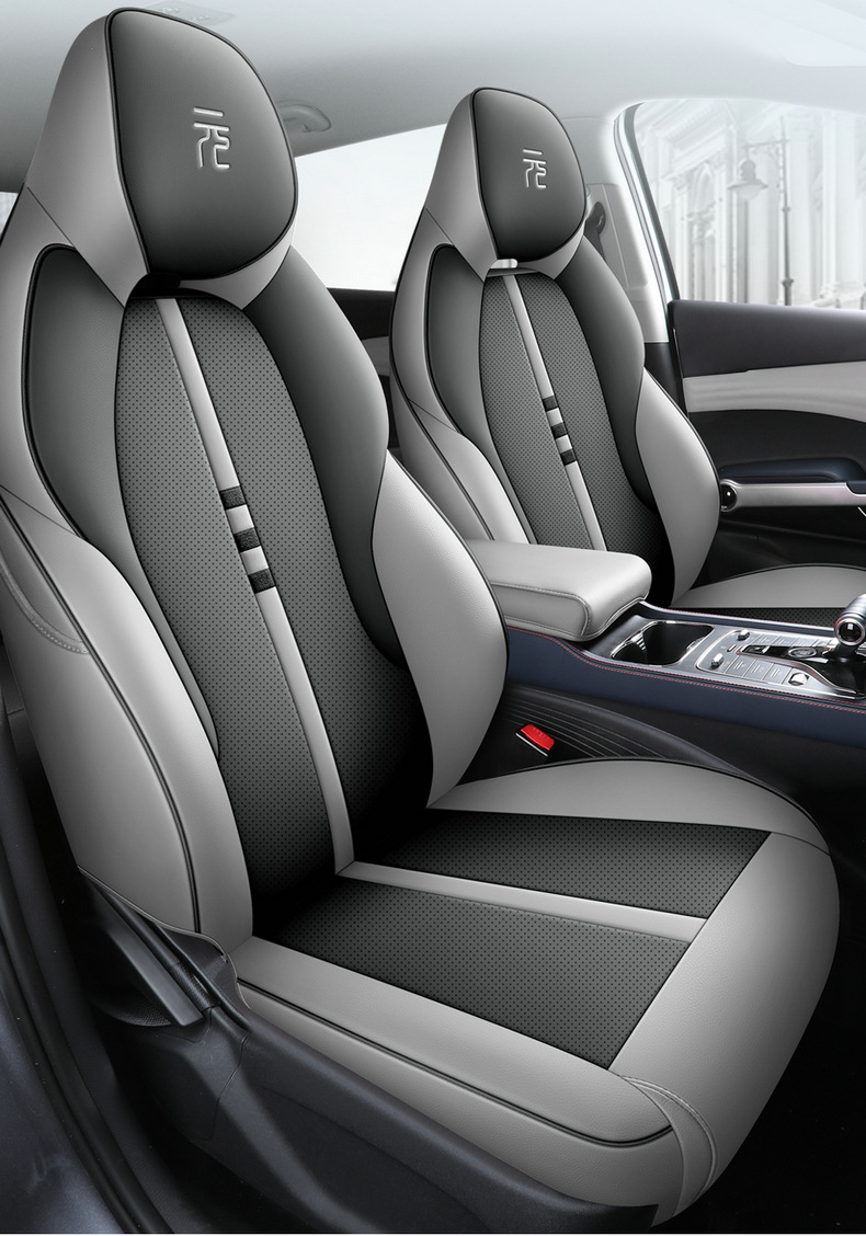 Suitable for Byd Yuan Plus Car Seat Cover, Four-Season Universal Seat Cushion, Fully Surrounded Car Cushion, Breathable Leather Seat Cover