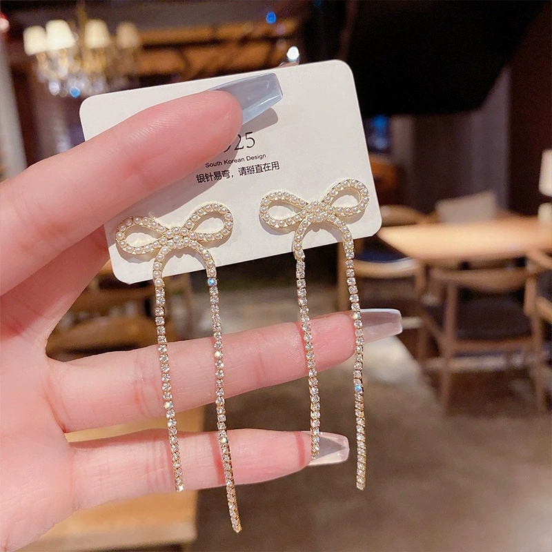 Серебряная игла, серьги из жемчуга, образец 925, стиль легкой роскоши, оптовая торговля