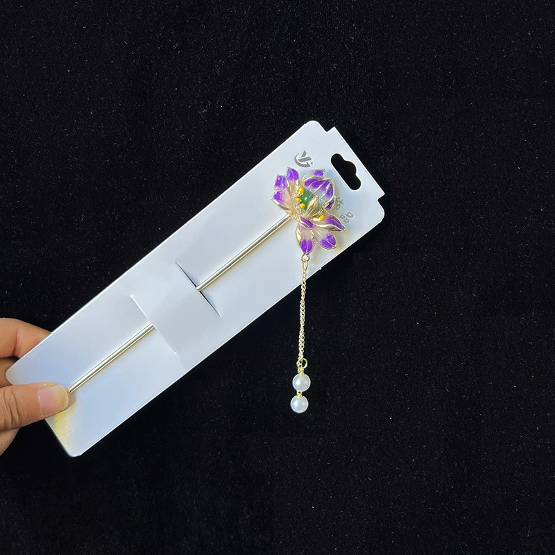 Hairpin Hanfu заколка для волос, орхидея цветочный декоративный аксессуар для волос, простая элегантная китайская стиль