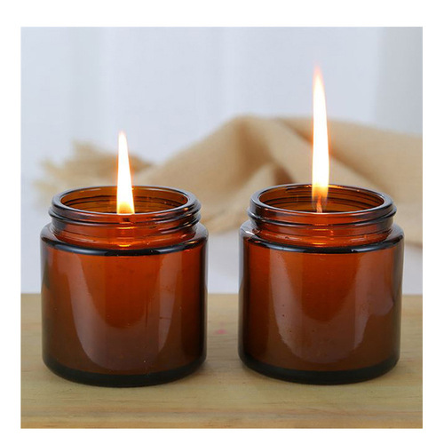 Manufacturer supplies brown cans with aluminum lids, candle cups, candlesticks, scented candle containers, brown cups, brown simple glass jars