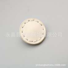 大衣缝线皮扣子纽扣外套风衣时尚圆形大钮扣服装配件金属脚