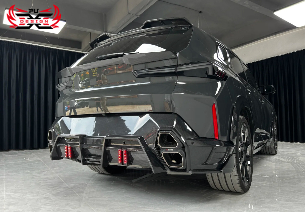 Suitable for the 2023 New Bmw Xm G09 Rear Bumper Lip Modification Ld Style Rear Lip Carbon Fiber Spoiler