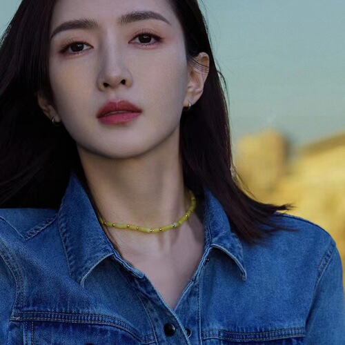 European and American Minority Retro Bohemian Mixed Color Stone Bead Splicing Fashion Simple Fresh Necklace Clavicle Chain 