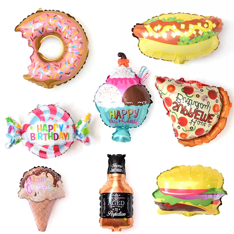 Оптовая мини-версия Новая алюминиевая пленка воздушный шар мультфильм движение животное детская игрушка на день рождения костюм соответствующий маленький воздушный шар