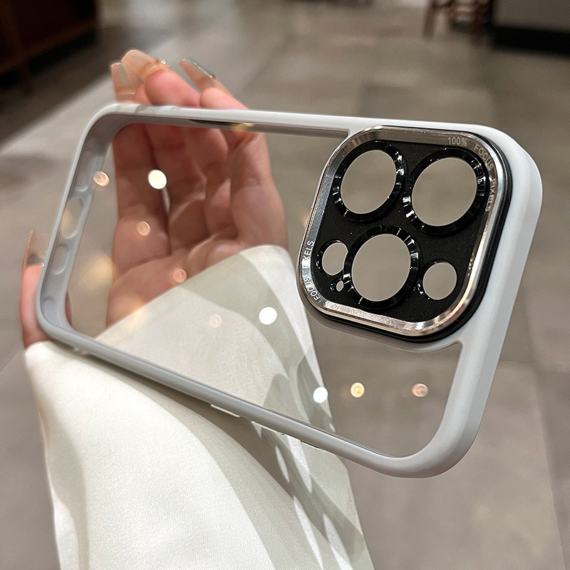 全包金属レンズはリンゴ15鷹眼携帯ケースアクリル透明iPhone14転倒防止保護カバーを適用している|undefined