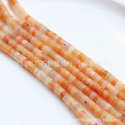 Zərgərlik ara hissələri Spacer Tiger Eye Spot Wheel - natural-red-aventurine-36mm