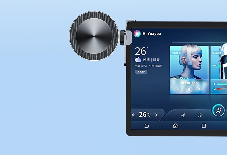 New Energy Vehicle-Specific Mobile Phone Holder Modely Floating Aluminum Alloy Screen Navigation Magnetic Mount
