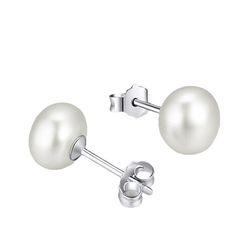 925 Pure Silver Earrings for Women - Korean Decorative Earrings, Imported Earrings with Natural Freshwater Pearls, Same Style Earrings - Korean Version