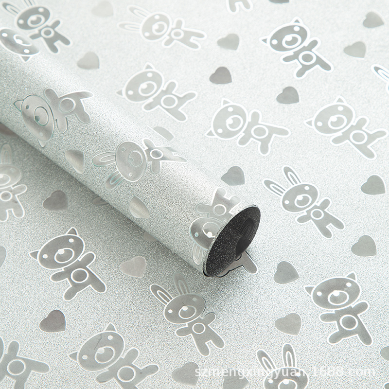 Cumpleaños Papel de regalo del Día del Niño Navidad Papel de regalo del Día de San Valentín Caja de regalo Papel de color Bolsa impermeable Papel de cubierta de libro