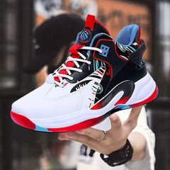 Men's Autumn High-Top Basketball Shoes for Men, Student Sports Casual Shoes, Youth Outdoor Sports Shoes with Leather Upper and Heel Lift