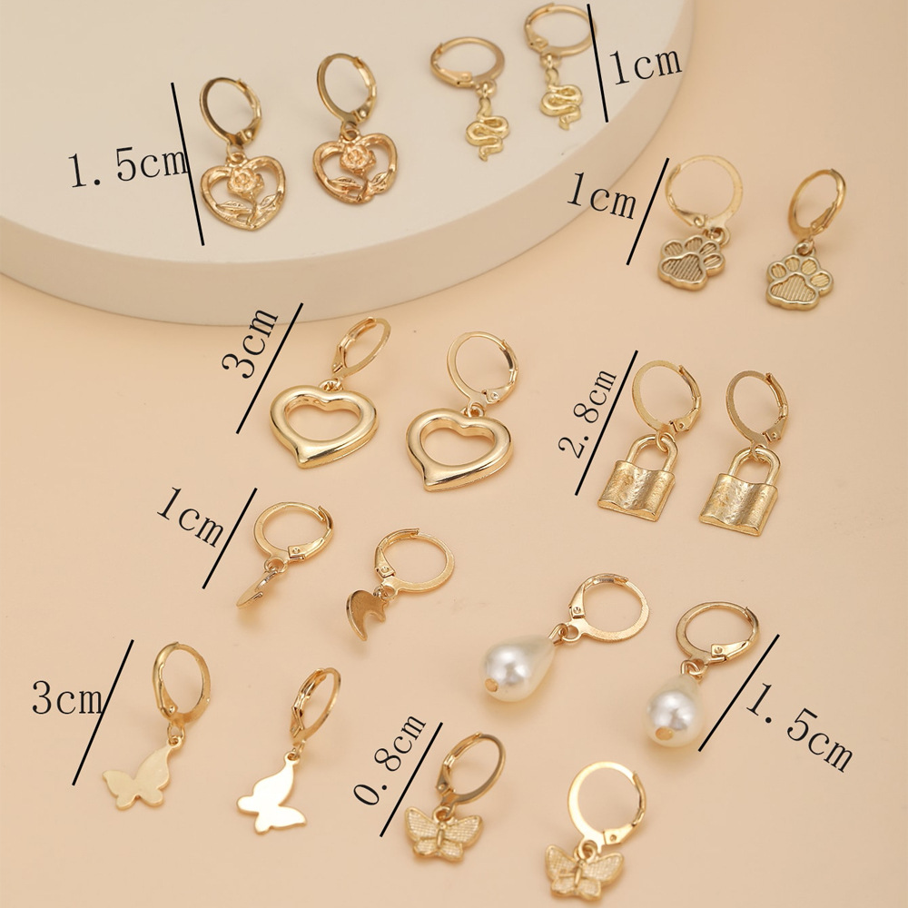 Alloy Plating Earrings display picture 2