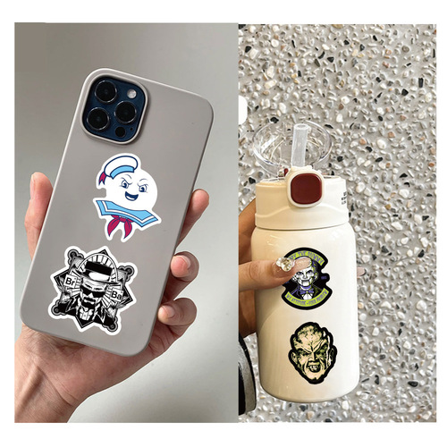 50-100 pieces of Cross-border American TV series Ghostbusters Doodle Sticker DIY Luggage Phone Personal Trendy Decal
