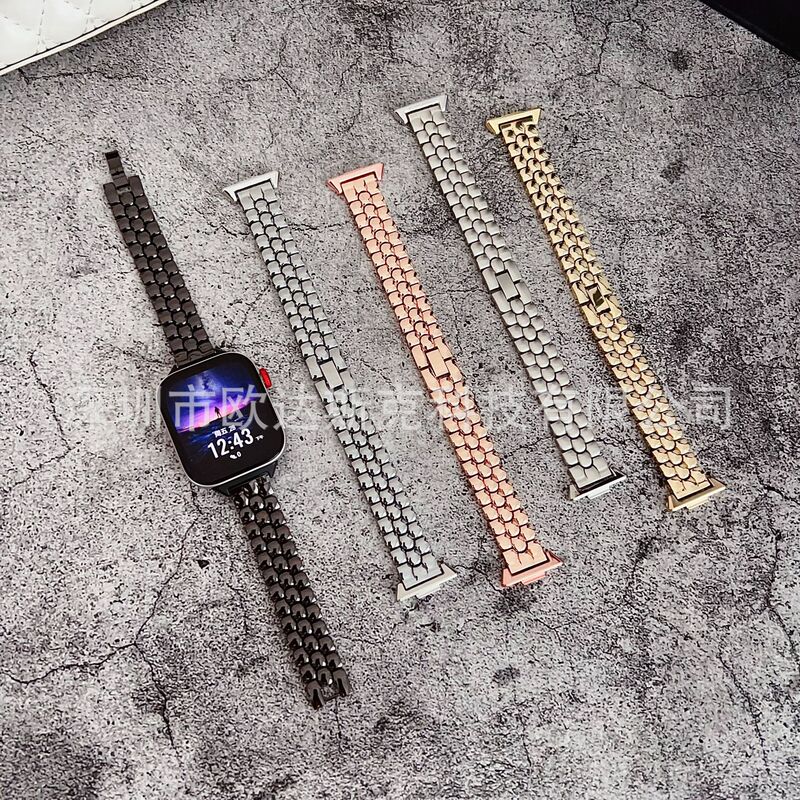 Suitable for Huawei Smart Watch Fit4 Small Water Drop Chain-Style Watch Strap - Huawei 18Mm/20Mm/22Mm Simple Style Suitable for Huawei Smart Watch Fit4 Small Water Drop Chain-Style Watch Strap - Huawei 18Mm/20Mm/22Mm Simple Style