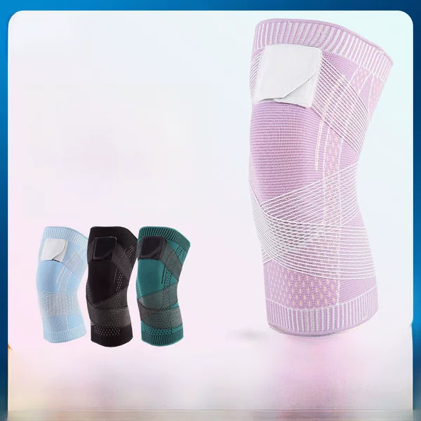 Factory Direct Sales Sports Knee Straps Nylon Breathable Basketball Football Running Fitness Protective Gear Knee Protection Heating