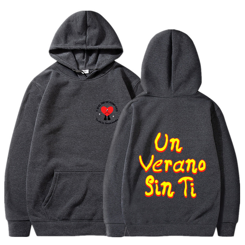 Nuevo otoño e invierno transfronterizo un verano sin ti bad bunny nuevo álbum sudadera con capucha