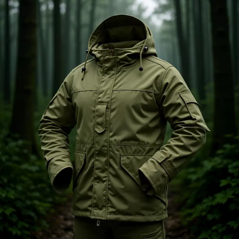 军鹰跨境G8加绒户外休闲迷彩冲锋衣男修身外套风衣军迷战术服