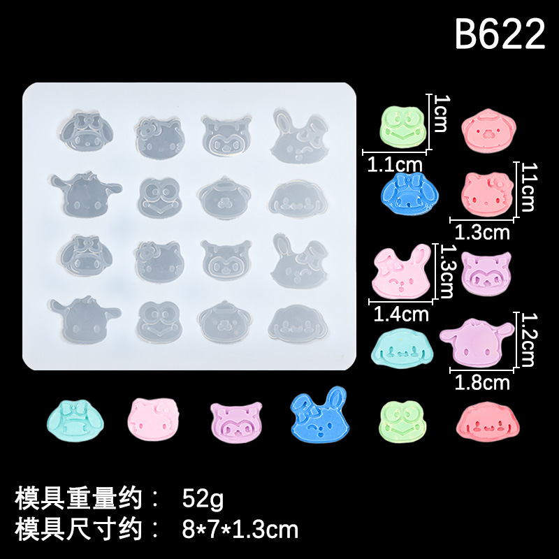 Lindo personaje de rana molde de silicona calabaza en forma de avellana molde de chocolate yeso goteo fuego pintura molde de cera