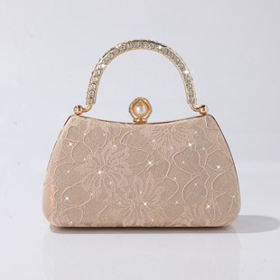 New Cross-Border Evening Bag Embroidered Lace Fashion Women's Clutch Bag Literary National Style Clutch Shoulder Crossbody Bag for Women