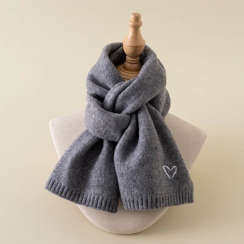 Niños Estilo Simple Forma De Corazón Color Sólido Bufanda display picture 4