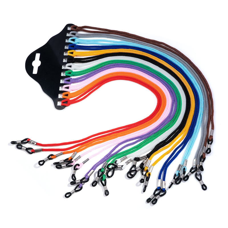 Anti-Lost Glasses Strap, 12-Color Nylon Reading Glasses Chain, Sunglasses Strap, Cross-Border Wholesale Anti-Lost Glasses Strap, 12-Color Nylon Reading Glasses Chain, Sunglasses Strap, Cross-Border Wholesale