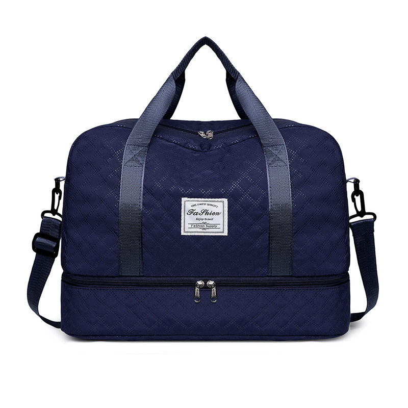 Bolsa de viaje de moda 2026 nueva simple separación seca y húmeda se puede ajustar la barra de tracción bolsa de ejercicio de gran capacidad de expansión bolsa de almacenamiento