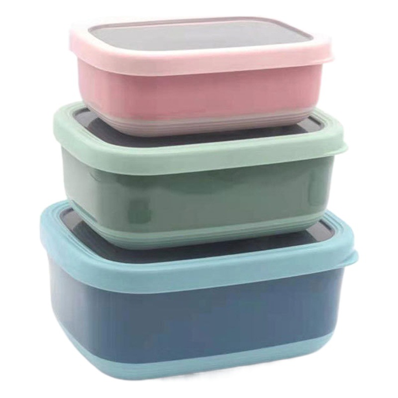 Caja de conservación de alimentos de acero inoxidable para uso diario con tapa, lonchera, caja sellada, caja para congelar alimentos, caja de refrigeración, caja de almacenamiento para refrigerador