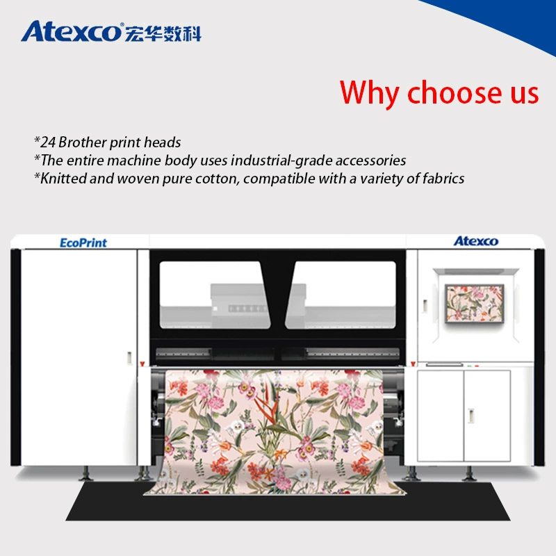 Пигментный хлопковый текстиль для прямой печати рулонами Atexco