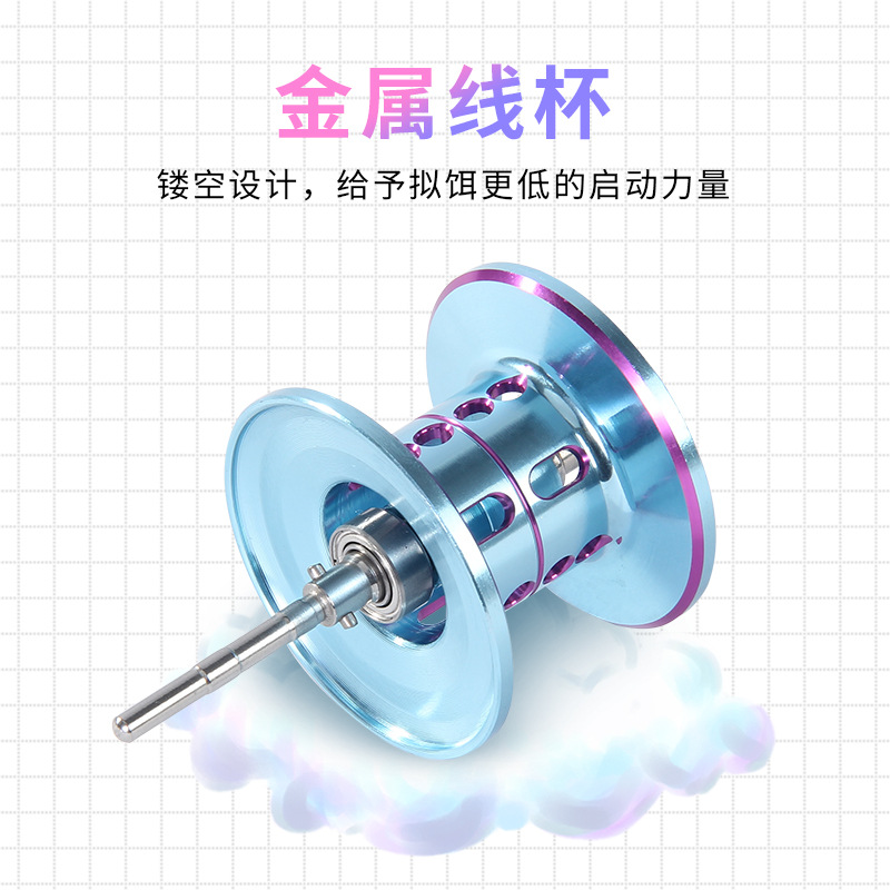 Haodun Luya rueda de gota de agua colorido 2023 transfronterizo nueva línea universal taza rueda de pesca mar Rueda de caña rueda de pesca negra