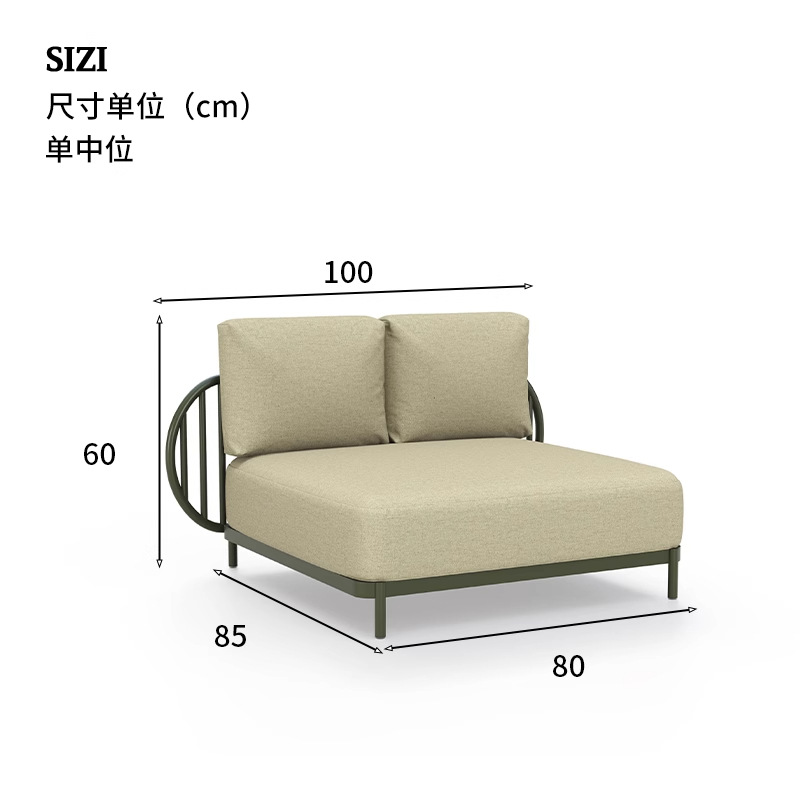 Combinación de sofá al aire libre patio al aire libre villa al aire libre sala de estar hotel famoso hotel club de ocio terraza sofá de caña