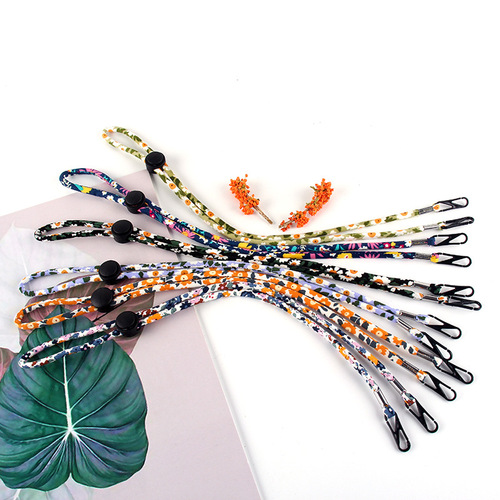 New decorative flower rope lanyard straw hat adjustment rope anti-drop rope lanyard