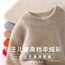 儿童羊毛半高圆领秋冬季男女中大童宝宝套头加厚毛衣现货休闲群木