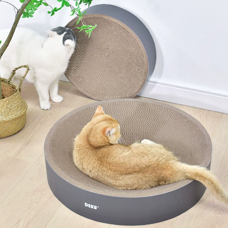 Кошка Когтеточка Гнездо Бумажная оболочка Кошка Гнездо Чаша Гофрированная Бумага Кошка Чаша Круглый Кошачий Коготь Шлифовальная Игрушка Большая Чаша Котенок