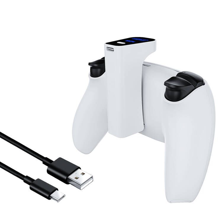Ps5 Wireless Controller Battery Pack Ps5 Controller Long-Lasting Rechargeable Battery P5 Controller External Clip-On Battery Charging Pack