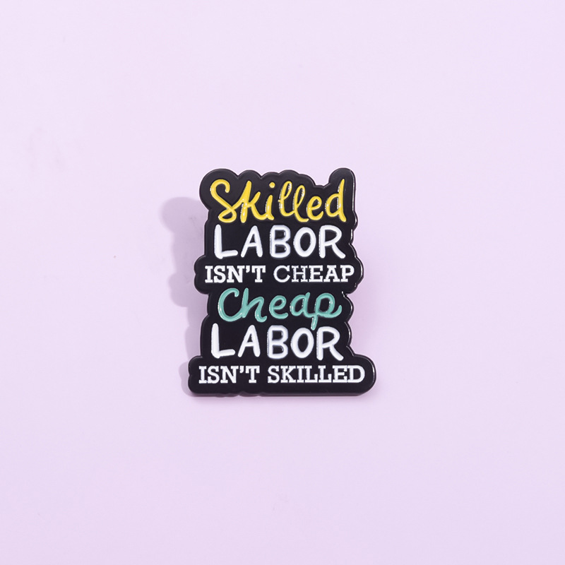 Creative small badge with letters