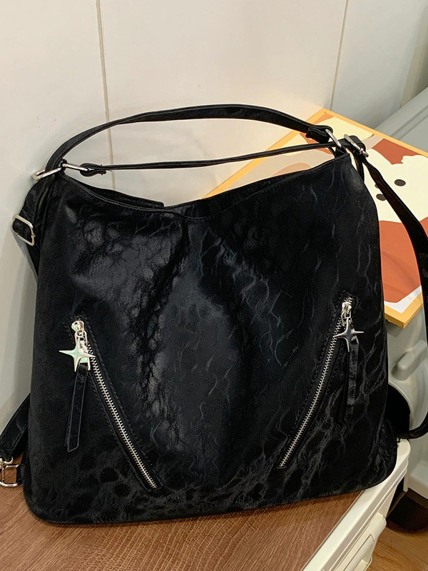 双肩包包女2025秋冬新款小众高级感大容量托特包单肩斜挎通勤背包|undefined