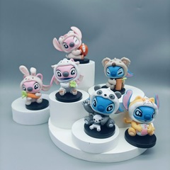 ステッチリロアンドスティッチ動物パーティーブラインドボックストレンディなおもちゃフィギュアかわいい人形装飾品卸売