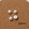 Earrings from pearl, hair accessory, phone case, pearl silver, wholesale