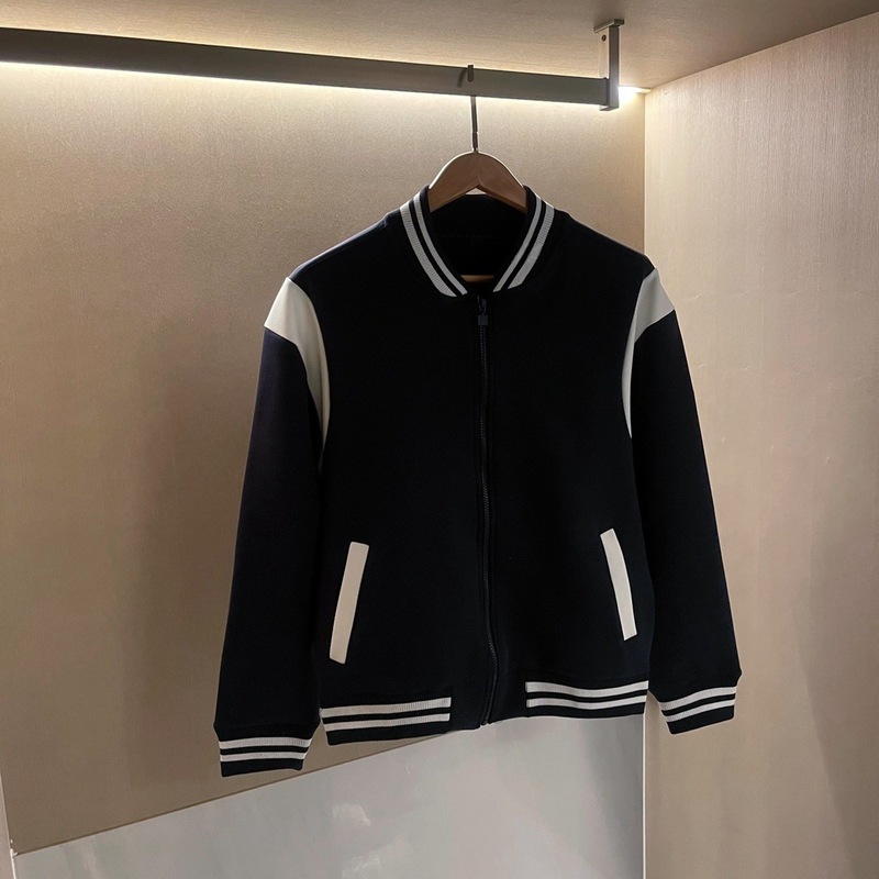 6689新款空气棉拼接袖棒球服外套卫衣女长袖t恤上衣男女同款ins风|undefined