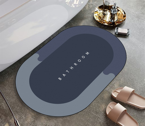 Diatomaceous Earth Soft Mat Water- Absorbent Bathroom Luxury Mat Entrance Rugs Bathroom Door Mat Toilet Non-Slip Foot Mat