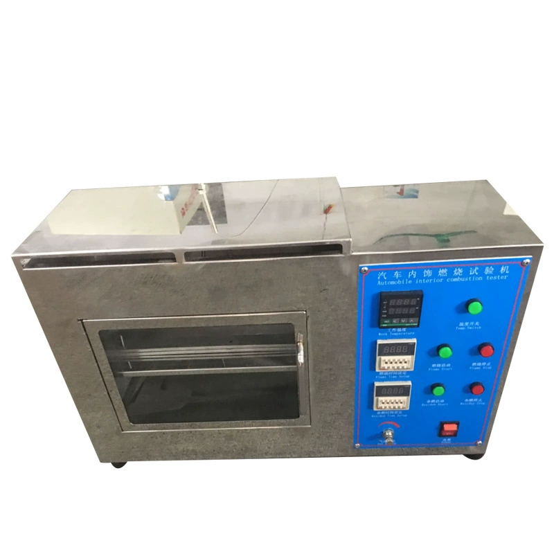 Высококачественный испытательный стенд для огнестойкости автомобильных салонов, горизонтальные испытания материалов салона автомобиля на огнестойкость, тестирование огнезащитных свойств
