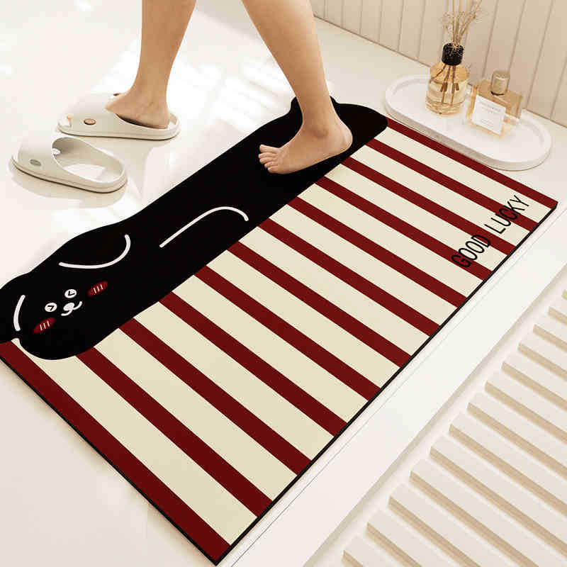 줄무늬 개는 사과를 좋아합니다 - 검정색