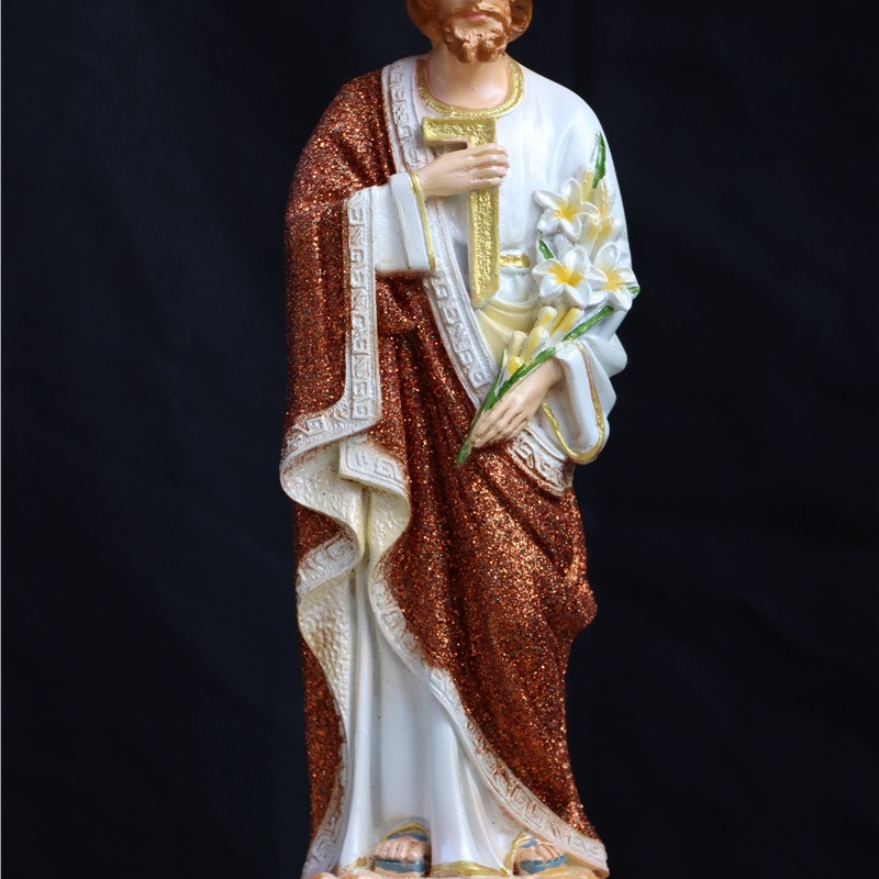 40cm transfronterizo San José mira a la luz personajes regalos de la iglesia familia decoración de la sala de estar artesanía