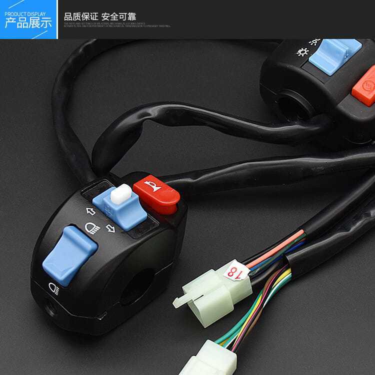 El asiento del manillar del scooter, el pequeño guapo del fuego fantasma del vehículo eléctrico, el interruptor de la bocina del faro, el freno del tambor, el conjunto del interruptor del manillar